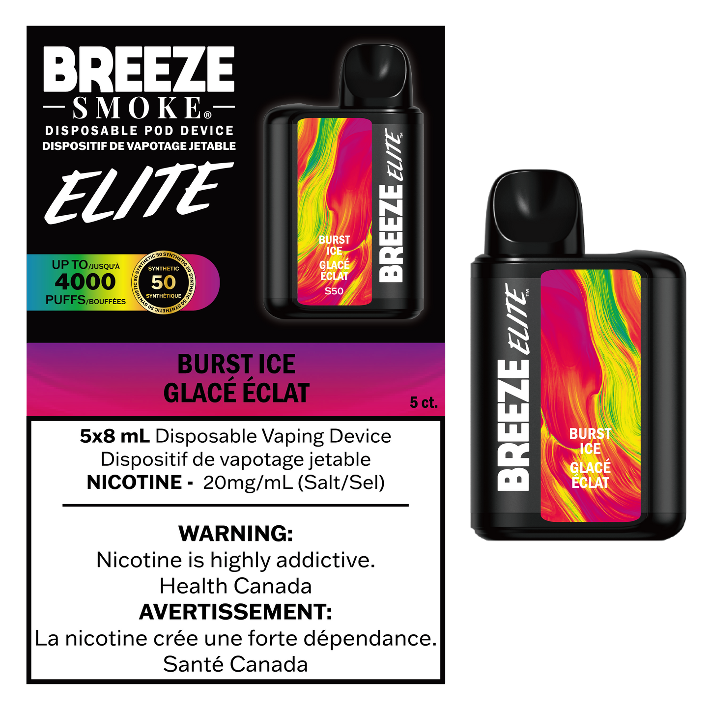 BREEZE ELITE S50 4K - Disposable Vape