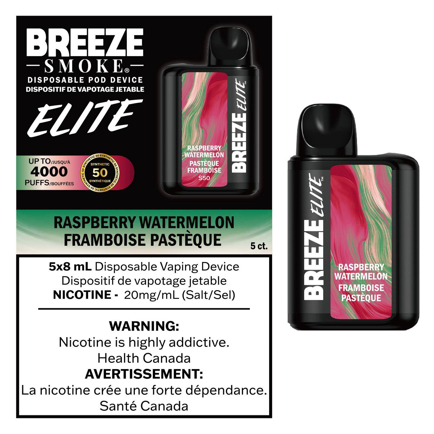 BREEZE ELITE S50 4K - Disposable Vape