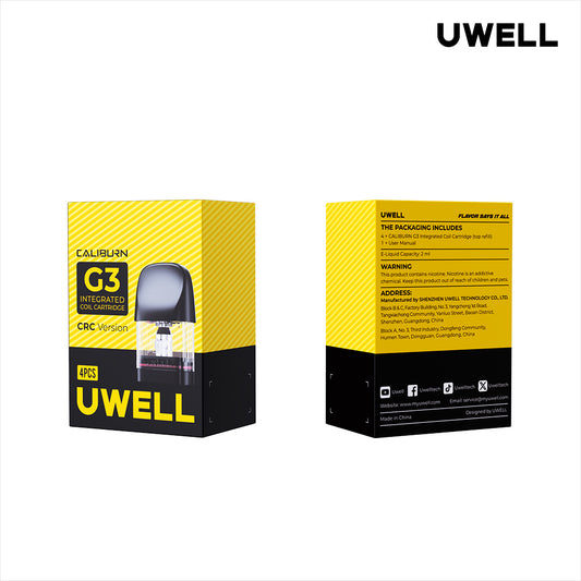 UWELL CALIBURN G3 REPLACEMENT POD (4 pack)