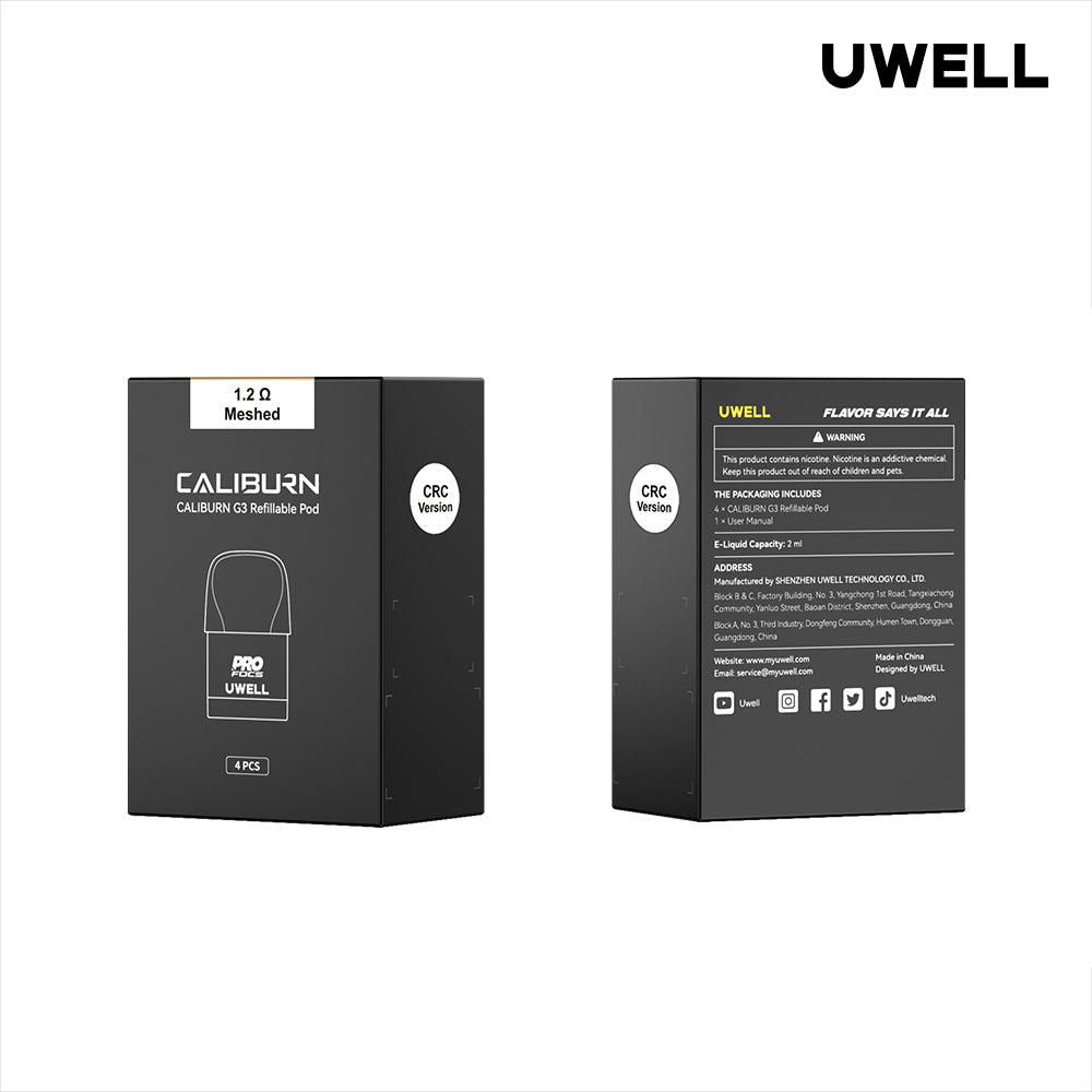 UWELL CALIBURN G3 PRO REPLACEMENT POD (4 pack)