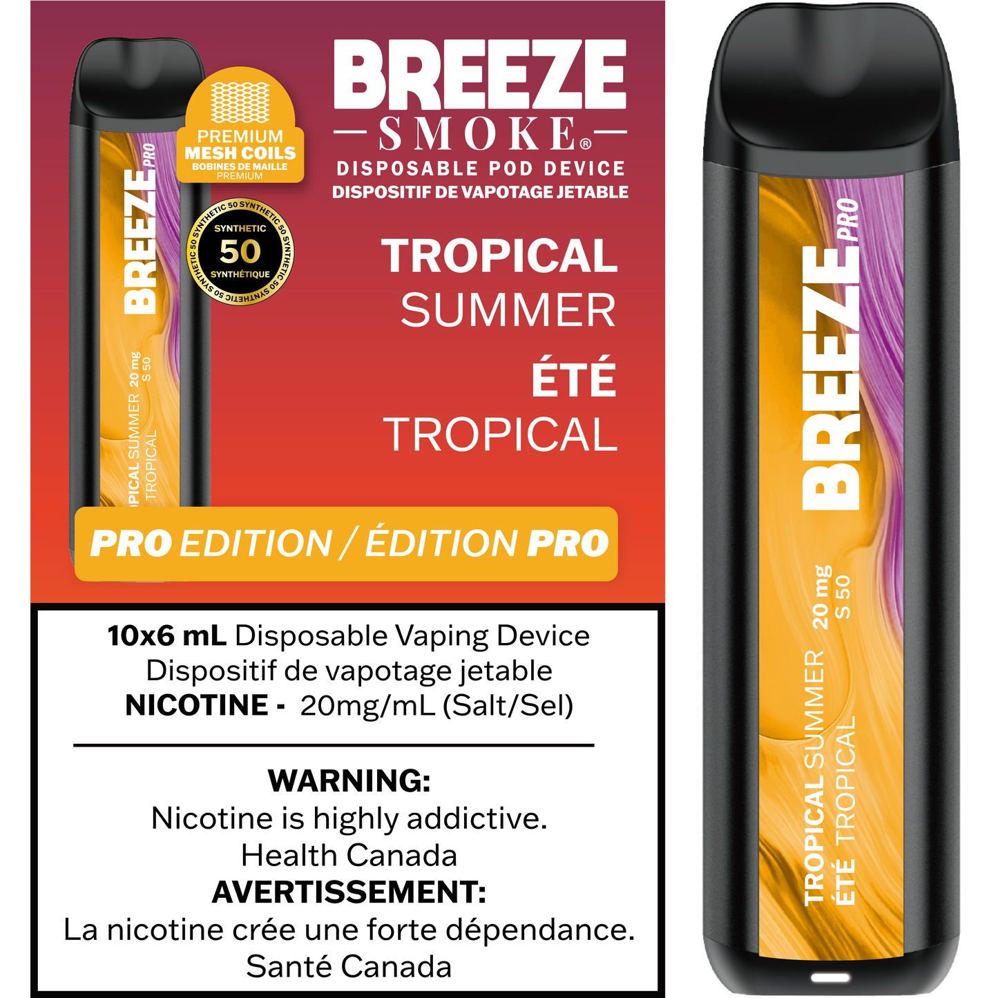 BREEZE PRO S50 2K - Disposable Vape